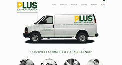 Desktop Screenshot of pluselectriccorp.com
